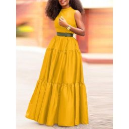 VONDA-Robe Maxi Bohème pour Femme Fibsexy Solide Précieux Éducatif Décontracté Plage ix Été