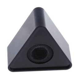 Microphone triangulaire à trou noir Microphone TV Logo Station drapeau bricolage