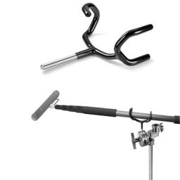 Boompole Boompole Support de Microphone Support d'enregistrement en métal noir professionnel pour