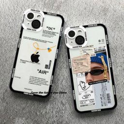 Coque de téléphone à code-barres populaire pour iPhone étiquette rétro luxe clair yeux d'ange