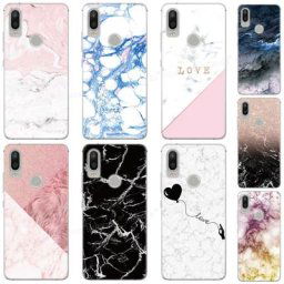 Coque de téléphone en TPU à texture de marbre étui pour Sony Xperia XZ5 XZ3 XZ2 XZ4 Compact XA3 XA1