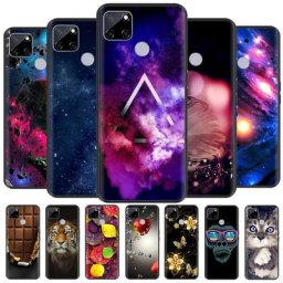 Coque arrière en silicone pour OPPO Realme C25 étui de téléphone pare-chocs en TPU 6.5 pouces