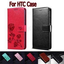 Étui portefeuille en cuir à rabat pour HTC compatible avec les modèles E2 R70 E3 E lite