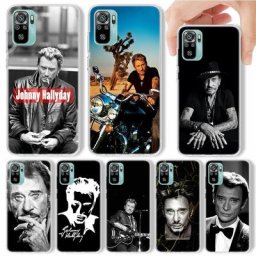 Coque de téléphone Johnny Hallyday Music pour Xiaomi coque en silicone souple Redmi Note 10 10S