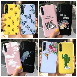 Coque en TPU souple pour Samsung Galaxy A70 6.7 pouces mignon dinosaure papillon Cactus fleur