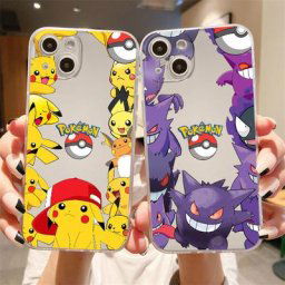 Coque Transparente Pokémon Pikachu pour Apple iPhone Coque en Silicone pour iPhone 14 11 13 12