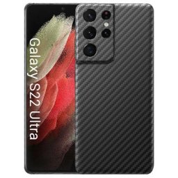 Coque en fibre de carbone aramide mince et légère pour Samsung Galaxy S22 Ultra S21 Ultra Plus