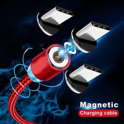 Câble de chargement USB magnétique de Type C à 360 ° pour Xiaomi Poco X4 M4 Pro 4G 5G M3 M2 F3 F2