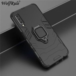 Support magnétique de voiture pour Samsung Galaxy A7 2018 étui 3 en 1 support d'anneau durable