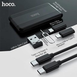 Hoco – boîte de rangement d'adaptateur intelligent universel 6 en 1 ensemble de Charge d'adaptateur