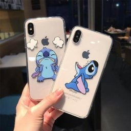 Coque Souple Mignonne en Motif de Dessin Animé Stitch pour iPhone Étui Souple pour Modèles 13 12