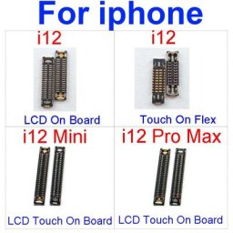 Connecteur FPC pour iPhone 12 mini 12 Pro Max connecteur d'écran tactile Lcd Clip sur carte mère