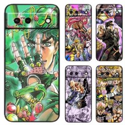 Coque de téléphone souple noire avec chaîne de dessin animé coque pour Google Pixel 7 6 Pro snap5A