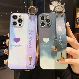 Coque souple en TPU avec dragonne pour iphone compatible modèles 13 12 11 14 Pro MAX X SE XR