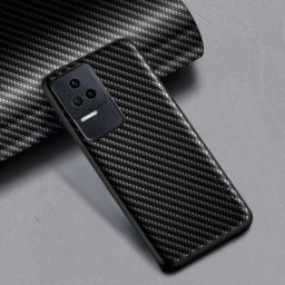 Coque de téléphone en fibre de carbone texturée pour Xiaomi coque arrière design tendance POCO