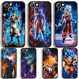 Coque noire pour Apple iPhone Dragons-IkGalaxy Vegeta IV Son Goku Phoen 11 12 13 14 Max