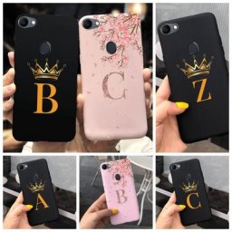 Coque de téléphone souple pour OPPO F7 mode A Z initiales lettres 256 coque arrière pour OPPO
