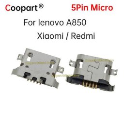 Connecteur femelle micro USB 5 broches pour charge S6 sans curling pour Lenovo A850 Xiaomi Redmi