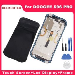 DOOGEE-Ensemble écran tactile LCD S96 Pro avec châssis lecteur d'empreintes digitales pièces de