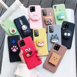 Étui de support de téléphone de dessin animé mignon en silicone pour Samsung Galaxy housse de