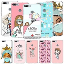 Coque de téléphone à motif de dessin animé pour Huawei Y5 Y6 Y7 Y9 P Smart Z 2021 Honor 50 20 Pro