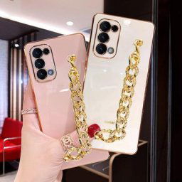 Coque de téléphone pour Motorola Moto Diamond Gold Wristband Back Cover G9 Plus Play G8 Power
