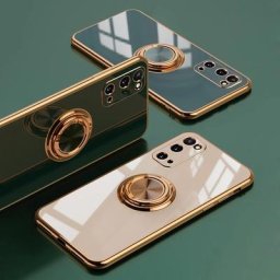 Étui de placage de luxe pour Samsung S20 Plus Ultra S20FE support de bague housse de support pour