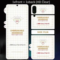 Protecteur d'écran mat 3 en 1 Film Hydrogel pour Samsung Galaxy Z Flip 3 4 W23 Flip 5G souple et