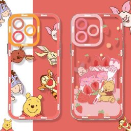 Disney-Coque de téléphone transparente Winnie l'ourson pour Xiaomi Mi 13 12 11 10 Lite 11i