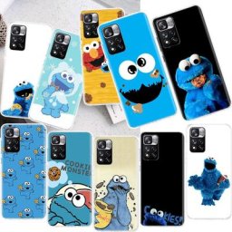 Coque de téléphone motif Cookie Monster pour Xiaomi compatible modèles Redmi 9 9T 9C 9A 8A 8
