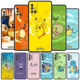 Coque souple en silicone TPU Pokemon Pikachu coque de téléphone pour Samsung Galaxy A51 A12 A21s