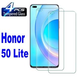Protecteur d'écran pour Honor 50 Lite 2 ou 4 pièces Film en verre trempé