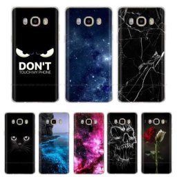 Coque de téléphone Samsung en Silicone étui souple à fleurs peintes en TPU Capa pour Galaxy J5