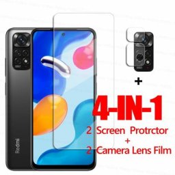 Protecteur d'écran en verre pour Xiaomi Film de protection pour Redmi Note 11S Note 10 11S Pro