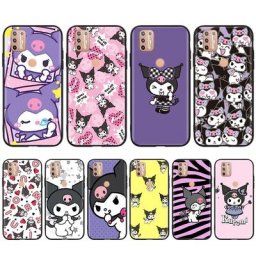 Kuromi-Coque noire pour OPPO A52 A72 A92 A92S A93 A96 A95 A94 A74 A53 A53S A54 A54S