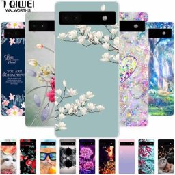 Étui souple en silicone transparent pour Google Pixel 7 Pro 5G coque de protection motif fleur