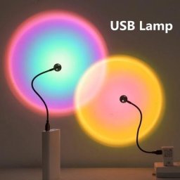 Projecteur Led USB au néon pour le coucher du soleil lumière d'ambiance pour téléphone portable