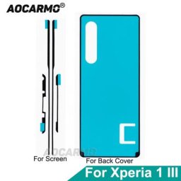 Aocarmo-Autocollant d'écran LCD pour SONY Xperia 1 III X1iii adhésif couverture arrière boîtier