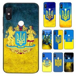 FHNBLJ-Coque de téléphone noire douce sensation d'Ukraine étui pour Xiaomi Redmi 5 5Plus 6 snap4X