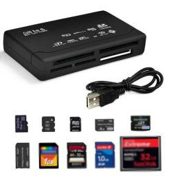 Adaptateur USB 2.0 lecteur de carte mémoire SD TF CF XD MS MMC prend en charge le boîtier 98/