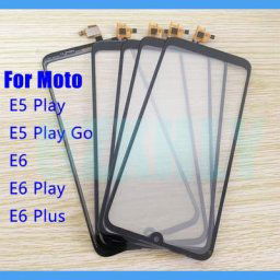 Verre d'écran tactile + lentille extérieure LCD OCA 10 pièces/lot pour Motorola Moto E6 E5 Play Go