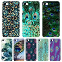 Coque arrière en Silicone souple pour Meizu étui esthétique en plumes de paon pour Meizu Pro 6 7
