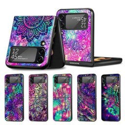 Étui de téléphone portable pour Samsung Galaxy Z Flip3 5G Flip4 coque noire Z Flip 3 4 PC dur