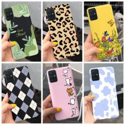 Pour Samsung A51 4G Cas SM-A515F Couverture Belle Vache Funda Pour Samsung Galaxy A71 A51 Téléphone