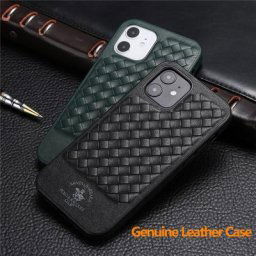 Coque de téléphone en cuir véritable pour Apple coque arrière douce en peau véritable pour iPhone