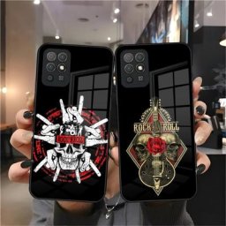 Coque en verre avec crâne de roche étui pour Huawei P40 P50 P30 P20 ProPlus Lite Mate 40Pro 30 20