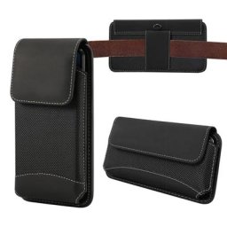 Étui en poudres universelles pour Samsung et iPhone coque en nylon robuste avec clip de boucle de