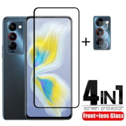 4-en-1 pour Tecno Camon 18 Premier verre pour Tecno Camon 18 Premier verre trempé complet 9H pour
