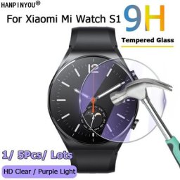 Protecteur d'écran pour Xiaomi Mi Watch S1 5 pièces Ultra clair/Anti lumière violette Film en