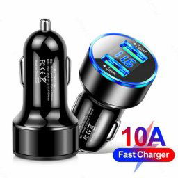 Chargeur de voiture Charge rapide DC12-24V 22.5Wx2 touristes USB 2 ports chargeur adaptateur